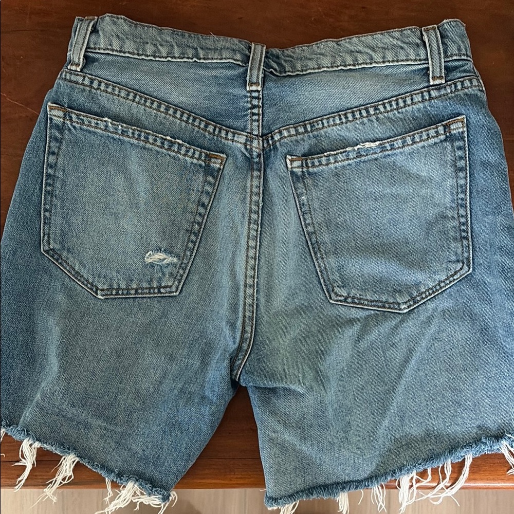 Reformation Distressed Denim Shorts - Picture 2 of 2